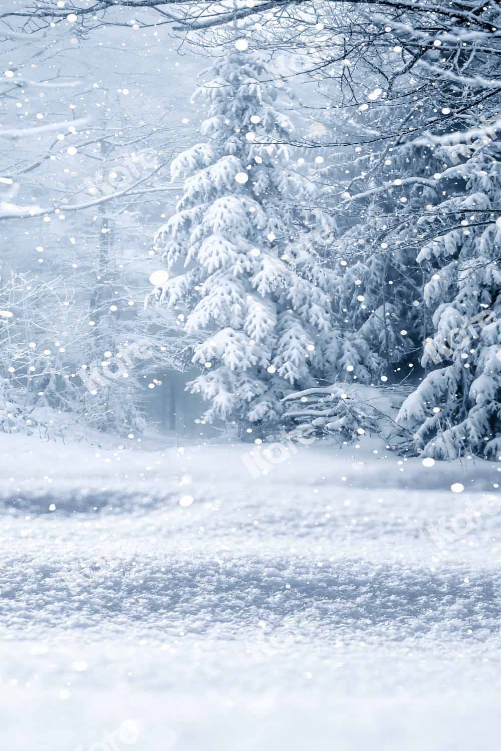 Kate Kombibackdrop Winter Schnee Wald Hintergrund - Kate Backdrop.de