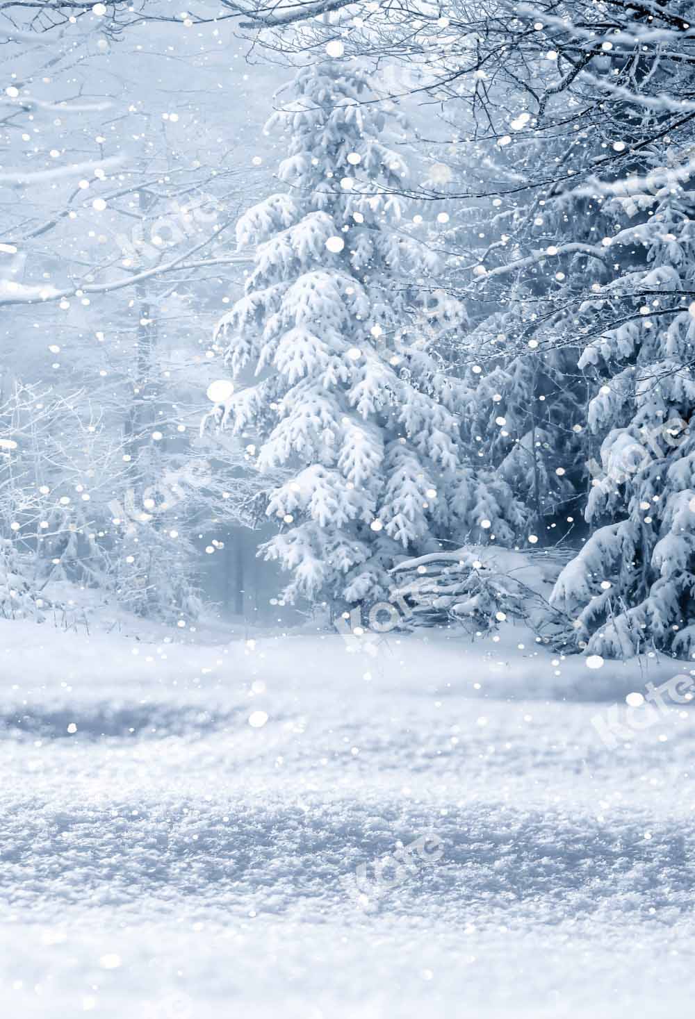 Kate Kombibackdrop Winter Schnee Wald Hintergrund - Kate Backdrop.de