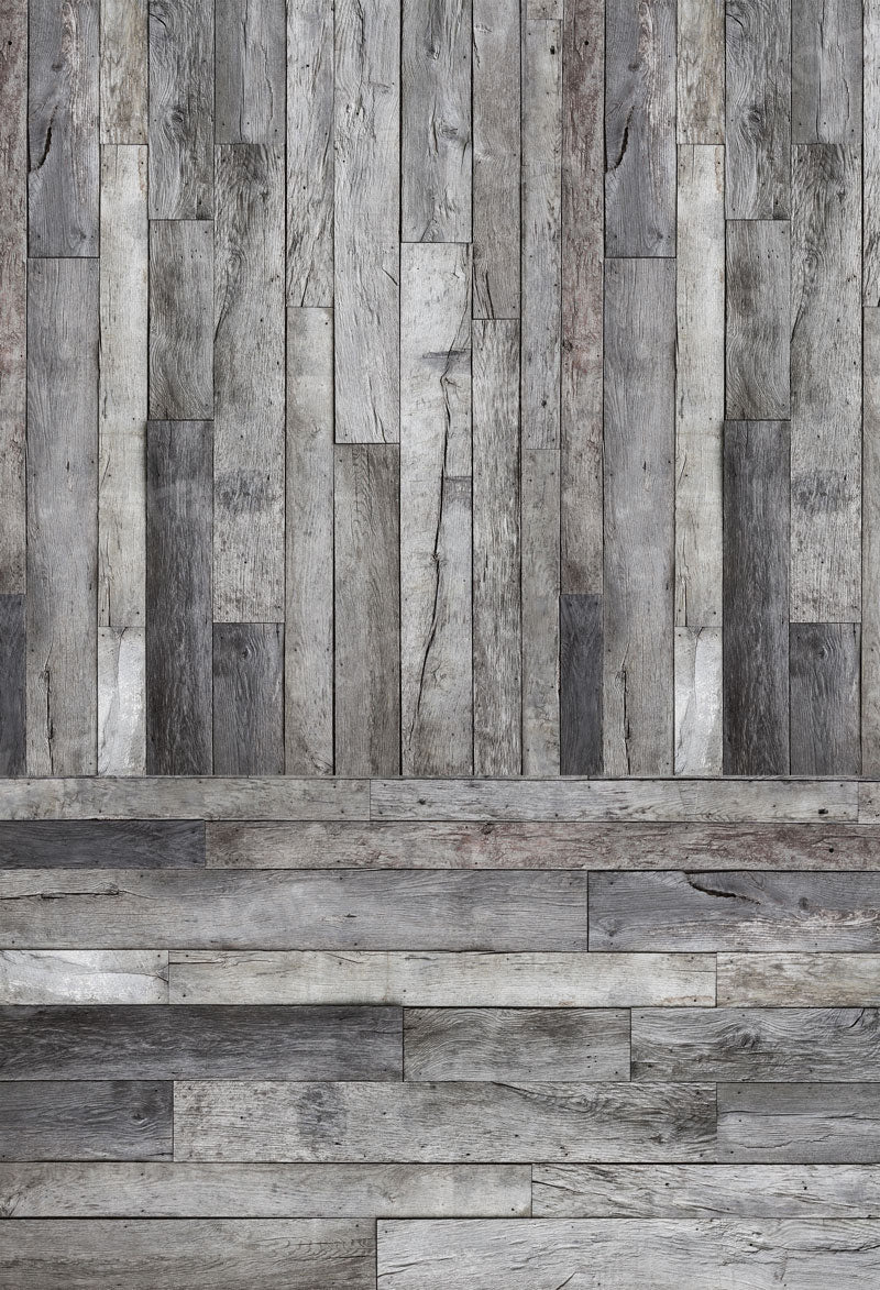 Kate Kombibackdrop Holz grau Hintergrund Retro - Kate Backdrop.de