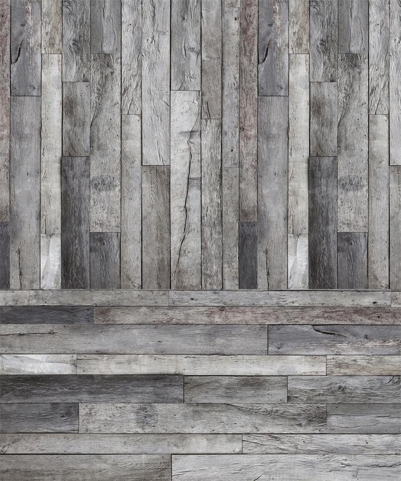 Kate Kombibackdrop Holz grau Hintergrund Retro - Kate Backdrop.de