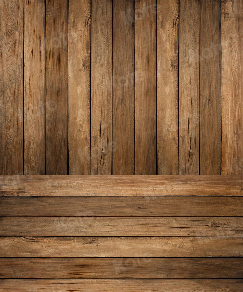 Kate Kombibackdrop Retro Braun Holz Hintergrund Porträt - Kate Backdrop.de