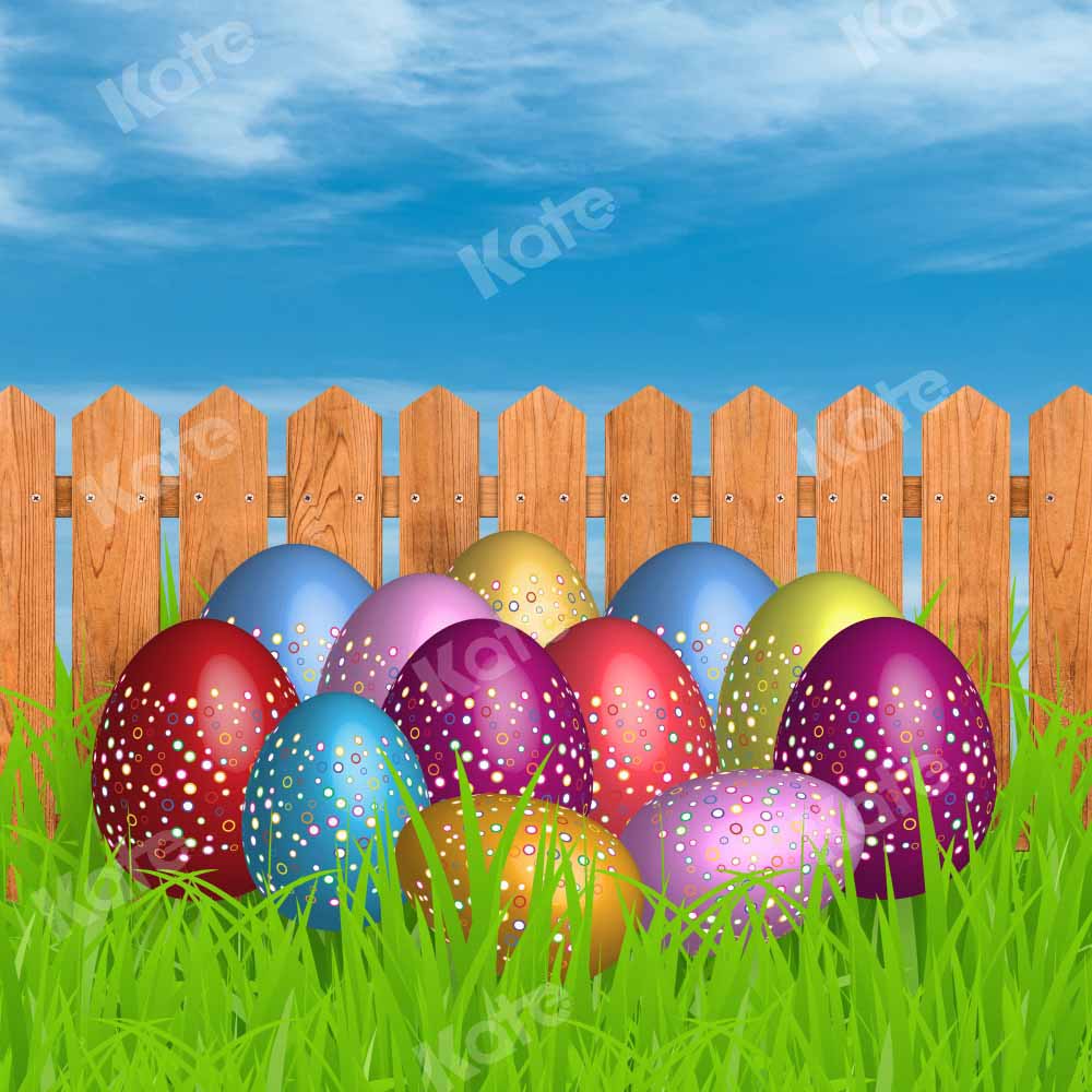Kate Kombibackdrop Ostern Ostereier Blauer Himmel Hintergrund - Kate Backdrop.de