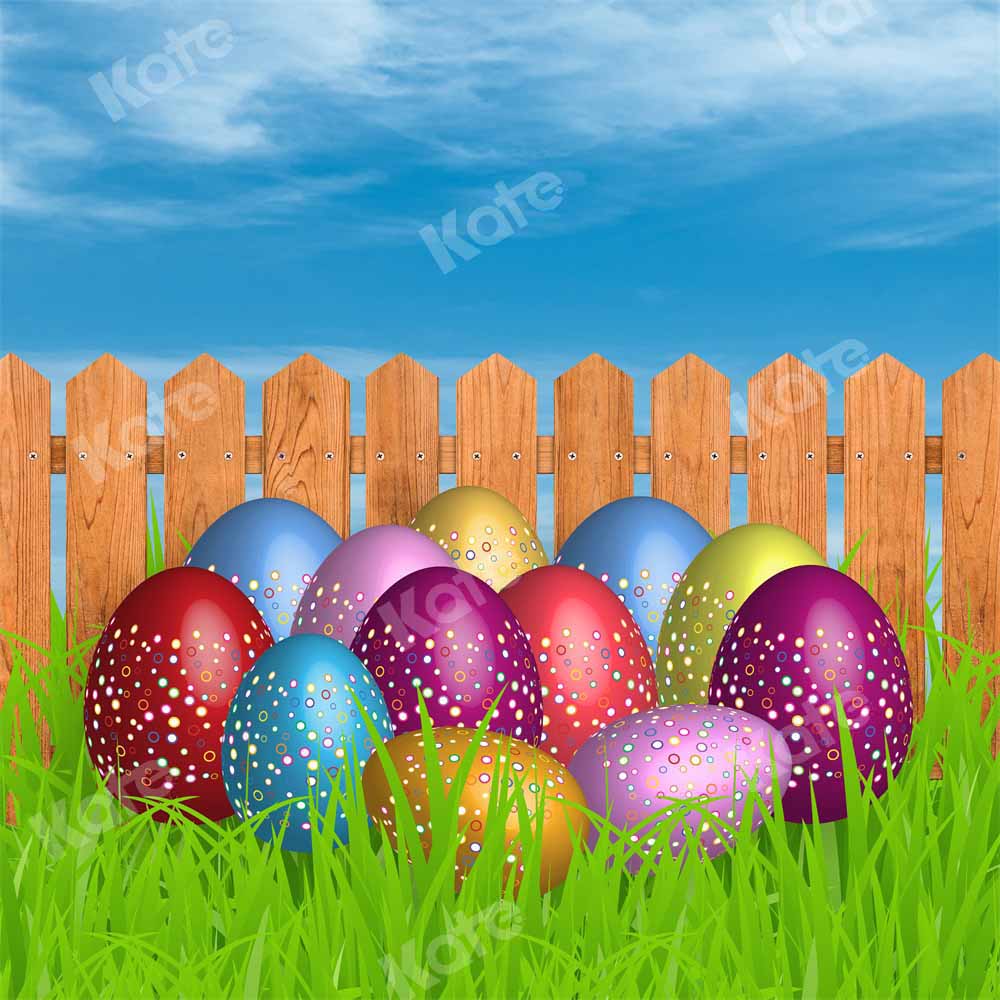 Kate Kombibackdrop Ostern Ostereier Blauer Himmel Hintergrund - Kate Backdrop.de