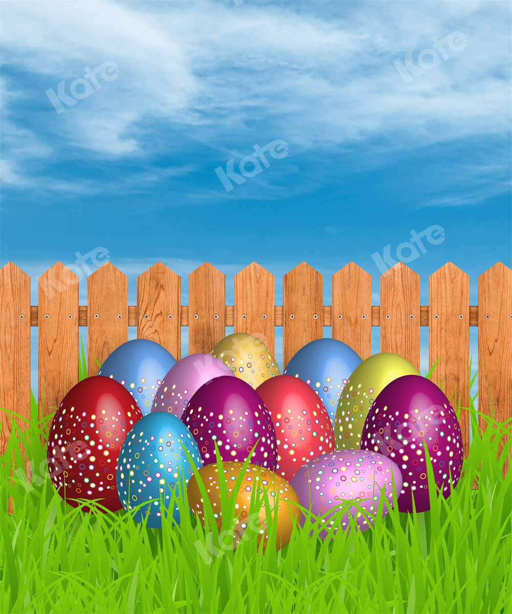 Kate Kombibackdrop Ostern Ostereier Blauer Himmel Hintergrund - Kate Backdrop.de