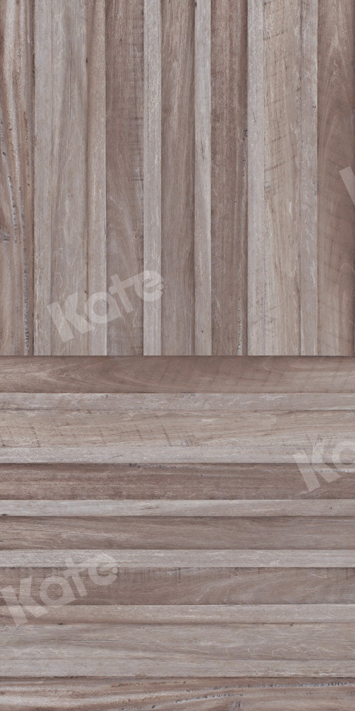 Kate Kombibackdrop Braun grau Retro Holz Hintergrund - Kate Backdrop.de