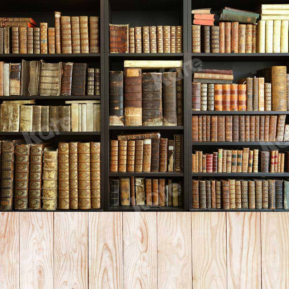 Kate Kombibackdrop Bücher Schulanfang Holz Schule Hintergrund - Kate Backdrop.de