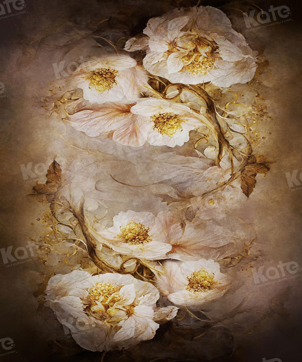 Kate Retro Blumen Mädchen Geburtstag Hintergrund für die Fotografie - Kate Backdrop.de