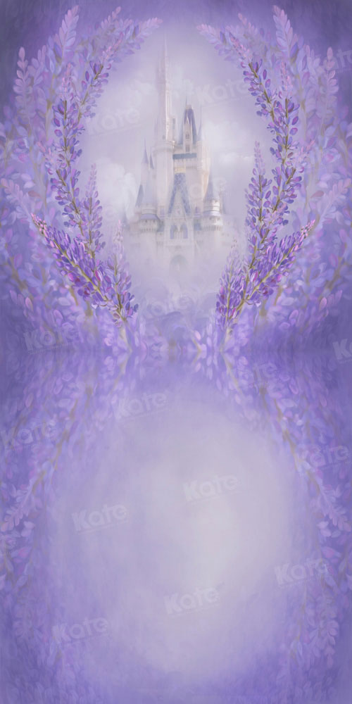 Kate Lila Floral Magic Castle Hintergrund von GQ