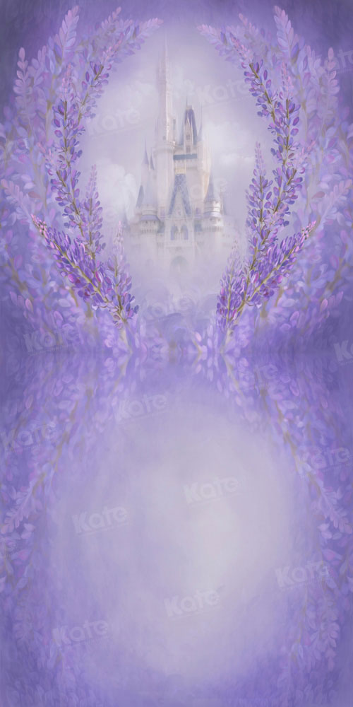 Kate Lila Floral Magic Castle Hintergrund von GQ