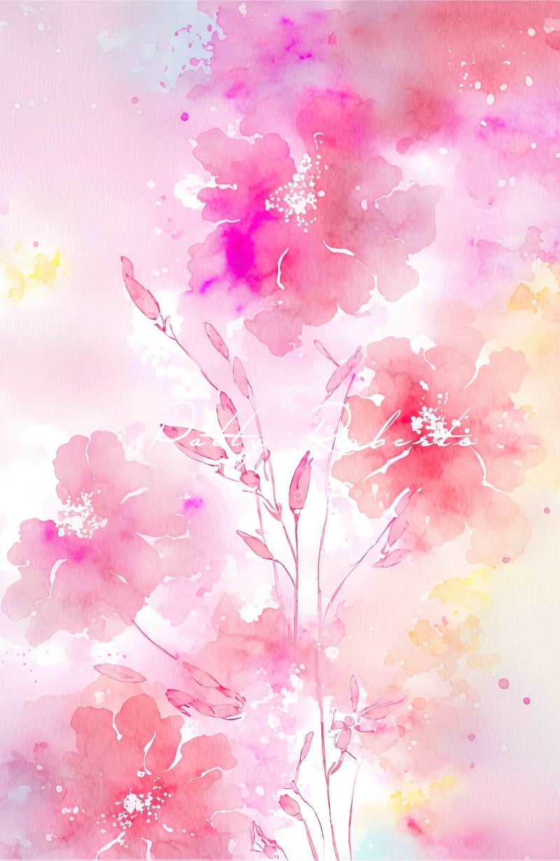 Kate Frühling Rosa Blumenblüten Hintergrund von Patty Roberts - Kate Backdrop.de