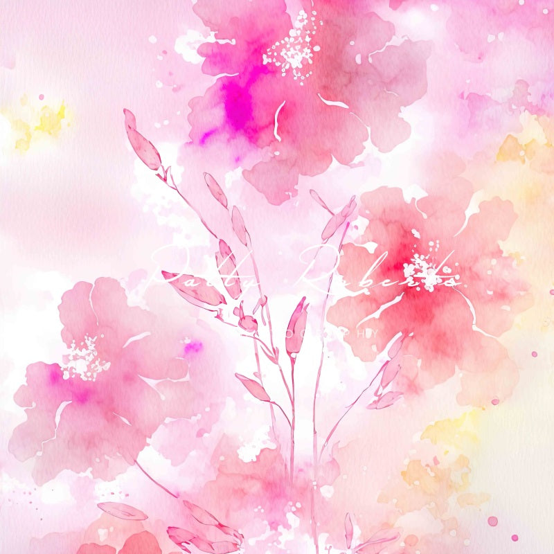 Kate Frühling Rosa Blumenblüten Hintergrund von Patty Roberts - Kate Backdrop.de
