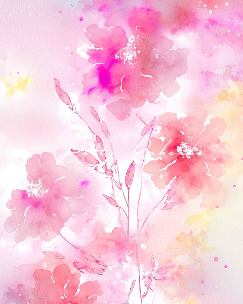 Kate Frühling Rosa Blumenblüten Hintergrund von Patty Roberts - Kate Backdrop.de