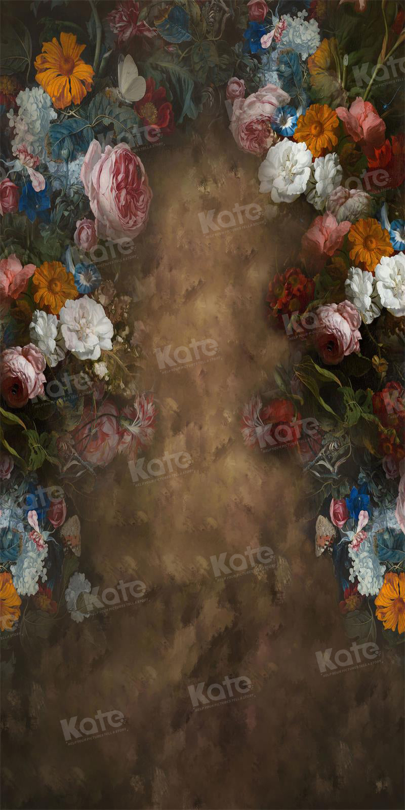 Kate Fine Art Floral Old Master Abstract Hintergrund für Fotografie - Kate Backdrop.de