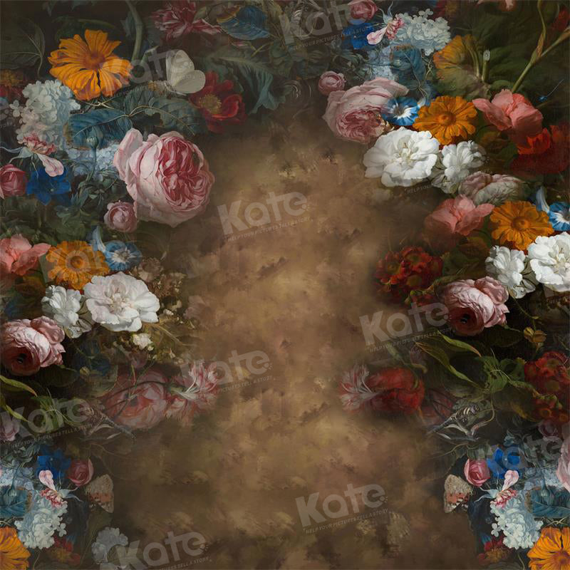 Kate Fine Art Floral Old Master Abstract Hintergrund für Fotografie - Kate Backdrop.de