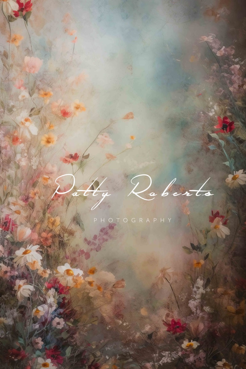 Kate Frühling Mystische Blumen Hintergrund von Patty Roberts - Kate Backdrop.de