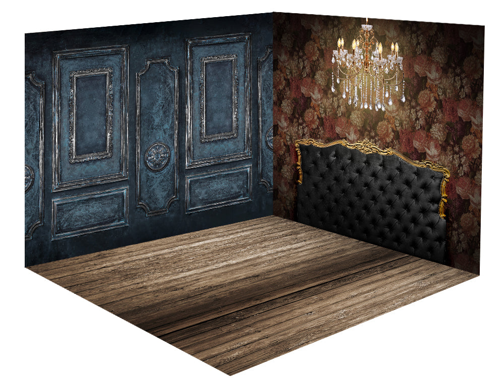 Kate Retro Boudoir Kopfteil Wand Zimmer Set(8ftx8ft&10ftx8ft&8ftx10ft) - Kate Backdrop.de