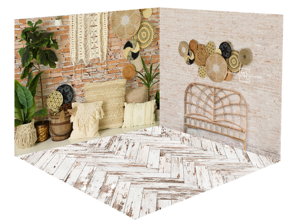 Kate Boho Makramee Südwesten Kopfteil Zimmer Set(8ftx8ft&10ftx8ft&8ftx10ft) - Kate Backdrop.de