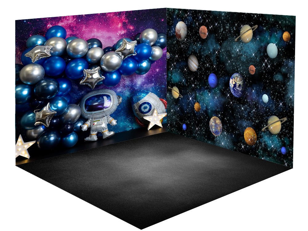 Kate Weltraum Astronaut Cake Smash Zimmer Set(8ftx8ft&10ftx8ft&8ftx10ft)