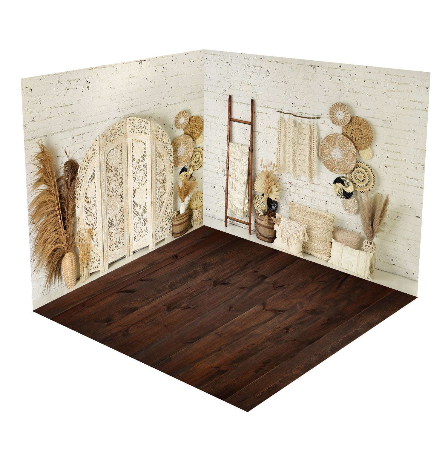 Kate Boho Screen Wandteppich Zimmer Set (8ftx8ft&10ftx8ft&8ftx10ft) - Kate Backdrop.de