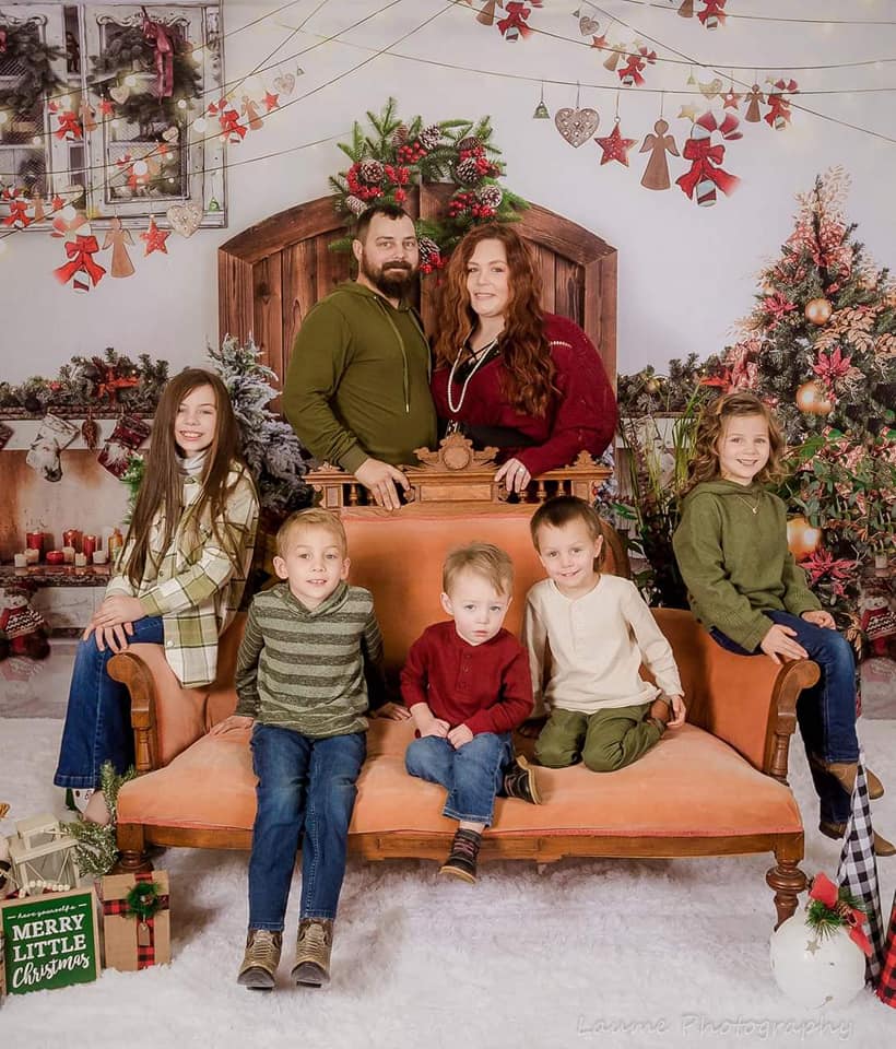 Kate Weihnachten Baum Scheunentor Hintergrund für die Fotografie - Kate Backdrop.de