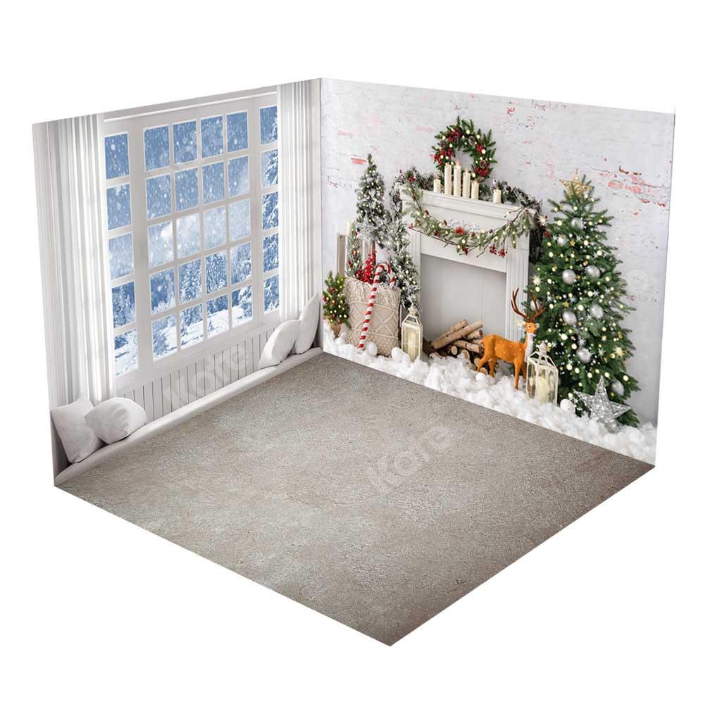Kate Weihnachten Schnee Raum Set Fenster - Kate Backdrop.de