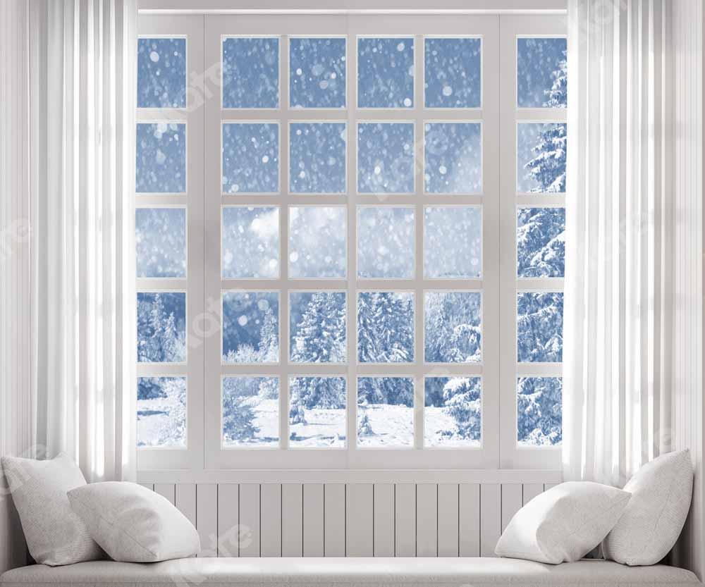 Kate Winter Schneewittchen Fenster Hintergrund von Chain Photography - Kate Backdrop.de