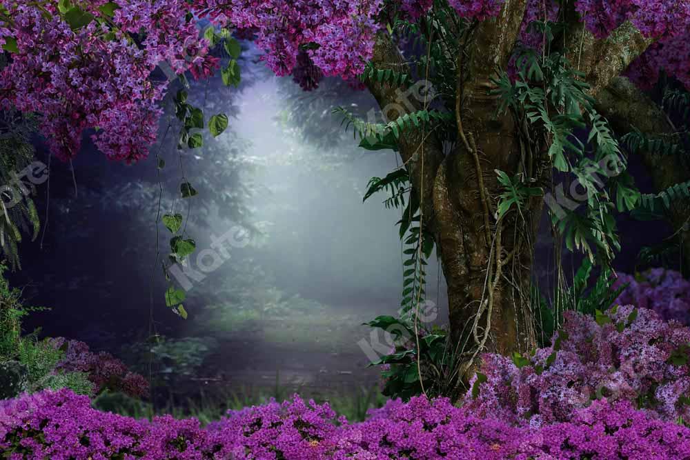 Kate Landschaft Wald Blumen Hintergrund von Chain Photography - Kate Backdrop.de