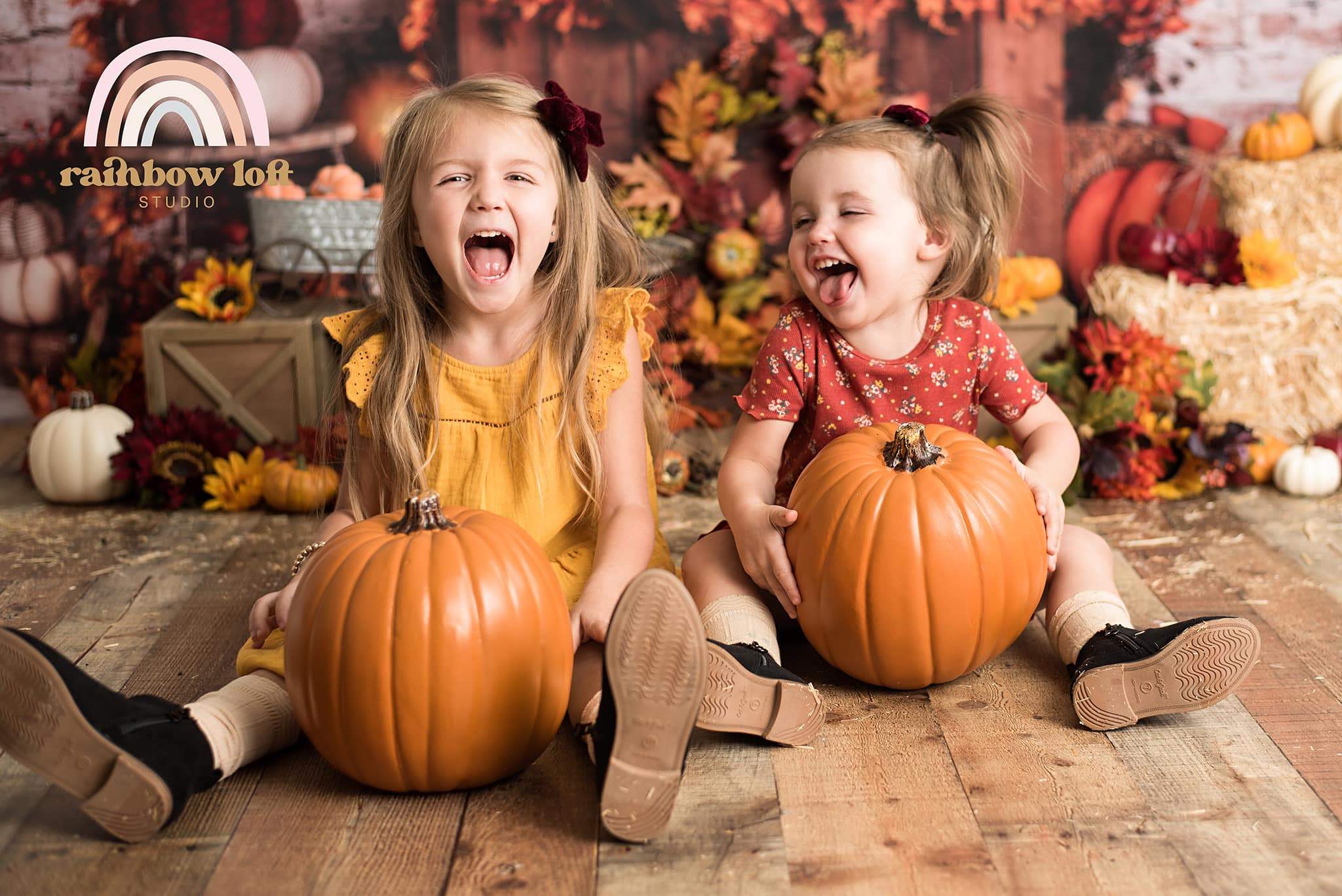 Kate Halloween Kürbis Hintergrund Herbst Kinder von Rose Abbas - Kate Backdrop.de