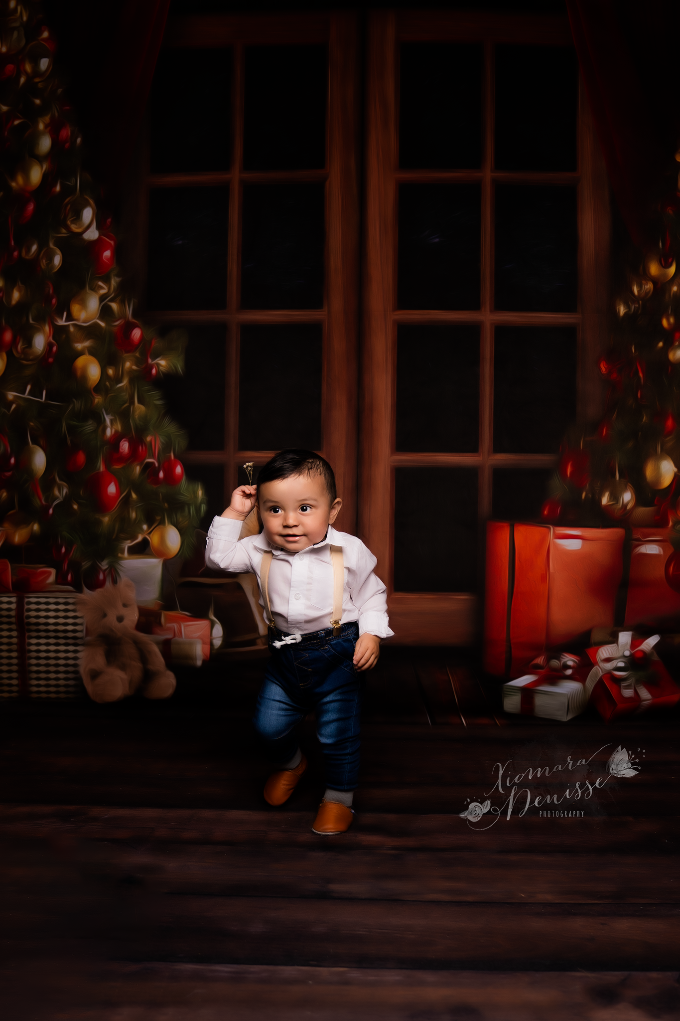 Kate Weihnachtstür Weihnachten Winter Hintergrund für Fotografie - Kate Backdrop.de