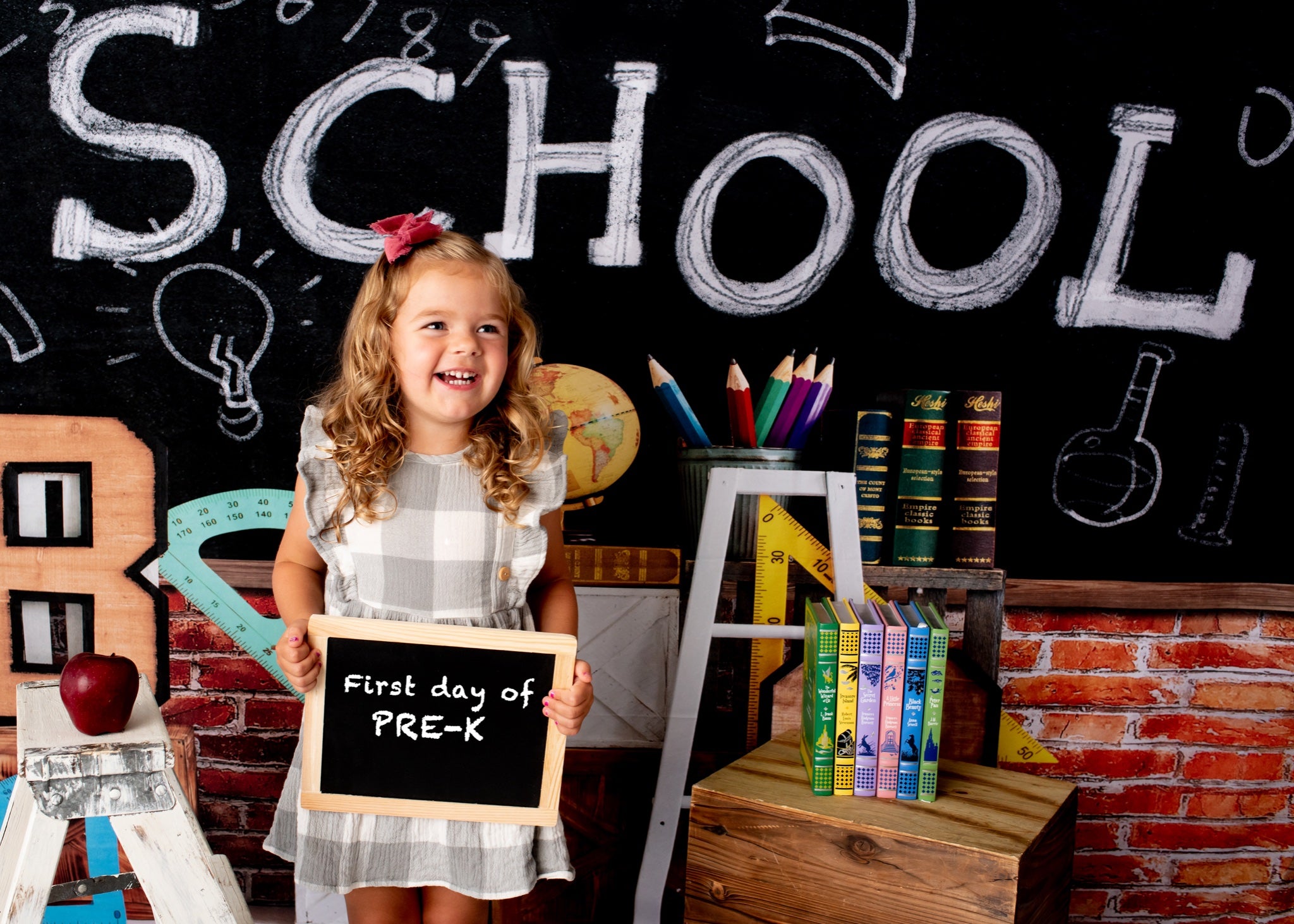 Kate Schule schulanfang Tafel Hintergrund von Emetselch - Kate Backdrop.de
