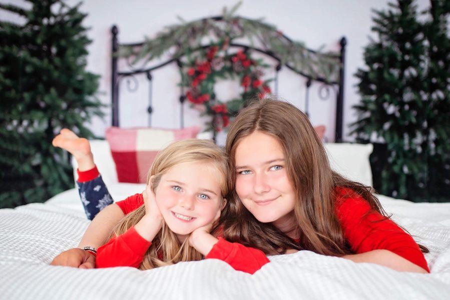 Kate Weihnachten Weihnachtsbett Hintergrund Kopfteil von Emetselch