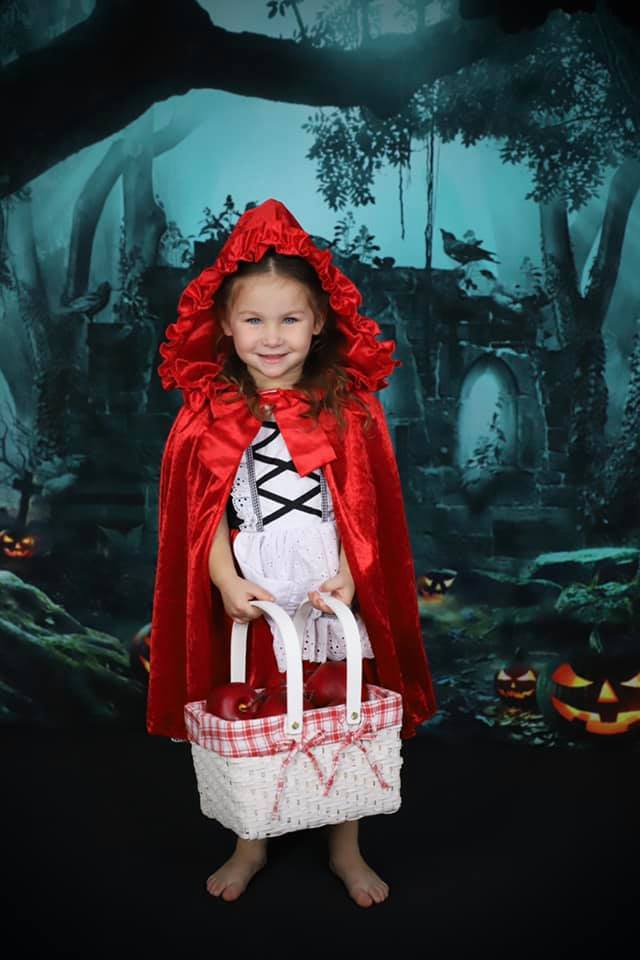 Kate Herbst Kürbis Hintergrund Wald für Fotografie Halloween - Kate Backdrop.de
