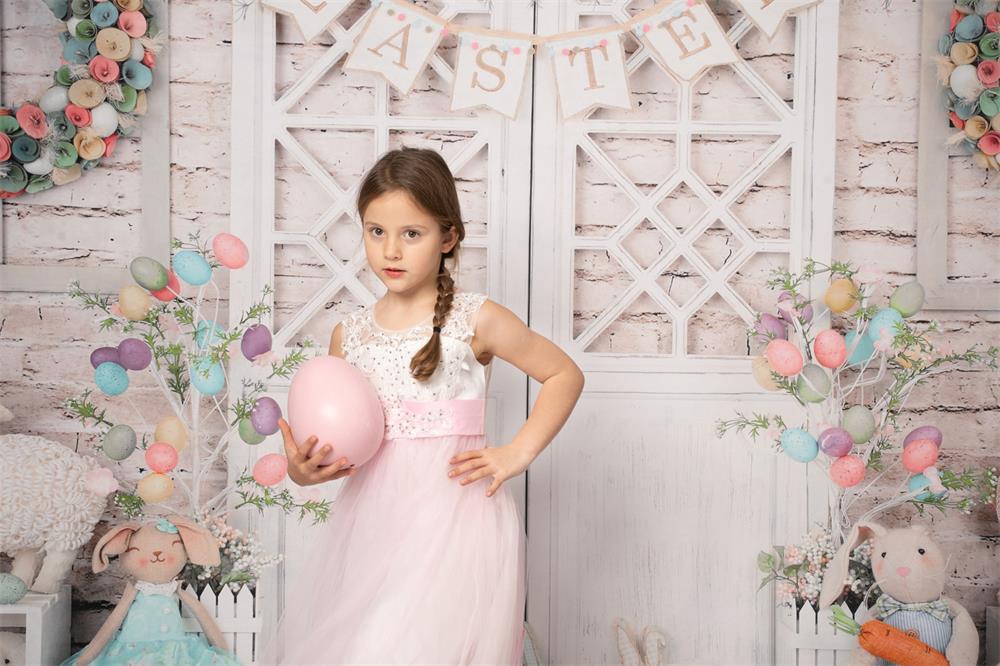 Kate Scheunentor Buntes Ei Ostern Hintergrund für Fotografie - Kate Backdrop.de