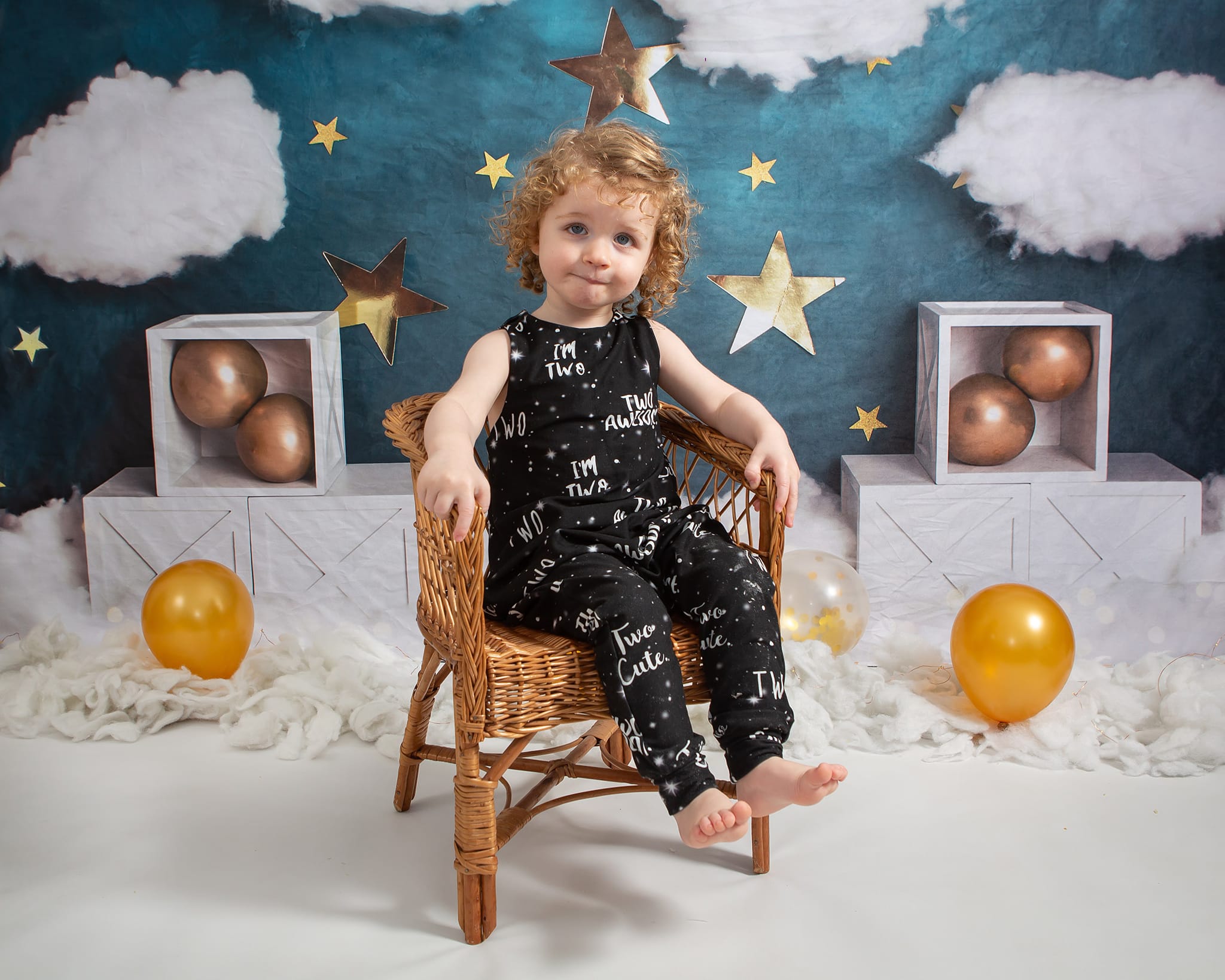 Kate Sterne Wolken Geburtstag Hintergrund Cake Smash von Rose Abbas - Kate Backdrop.de