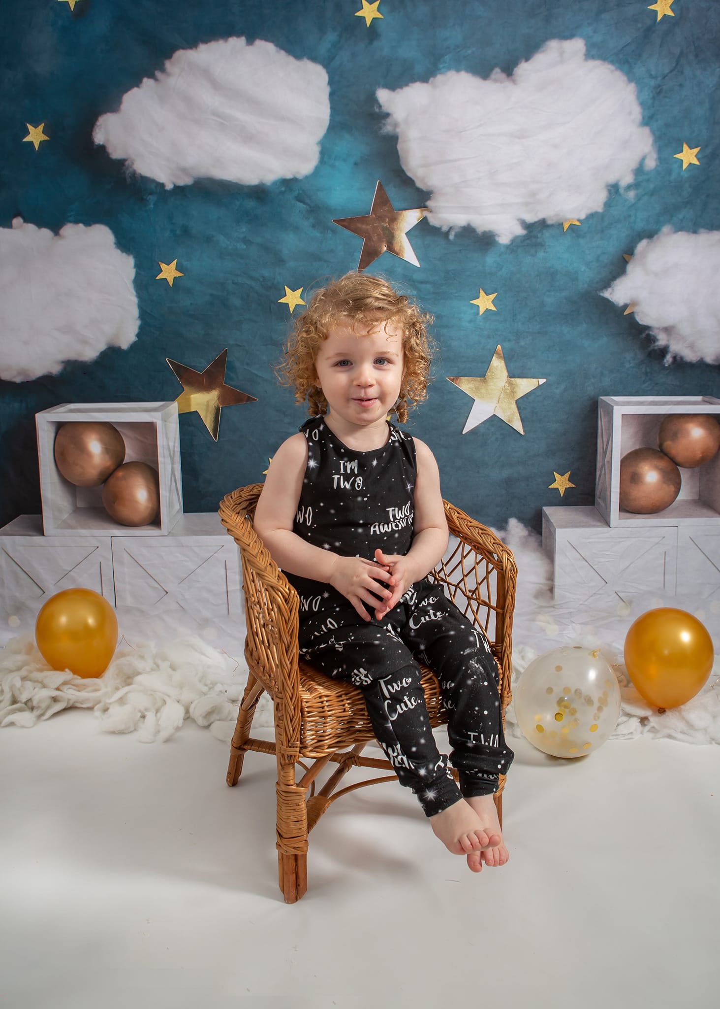 Kate Sterne Wolken Geburtstag Hintergrund Cake Smash von Rose Abbas - Kate Backdrop.de