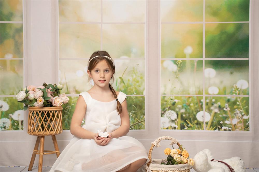 Kate Fenster Hintergrund Frühling Sommer Garten von Emetselch - Kate Backdrop.de