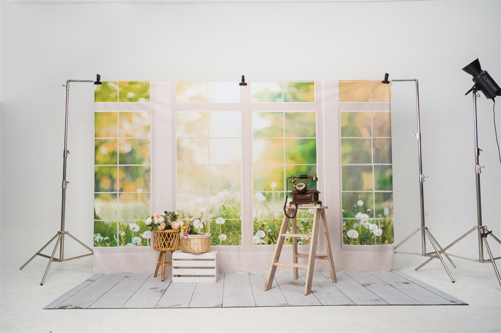 Kate Fenster Hintergrund Frühling Sommer Garten von Emetselch - Kate Backdrop.de