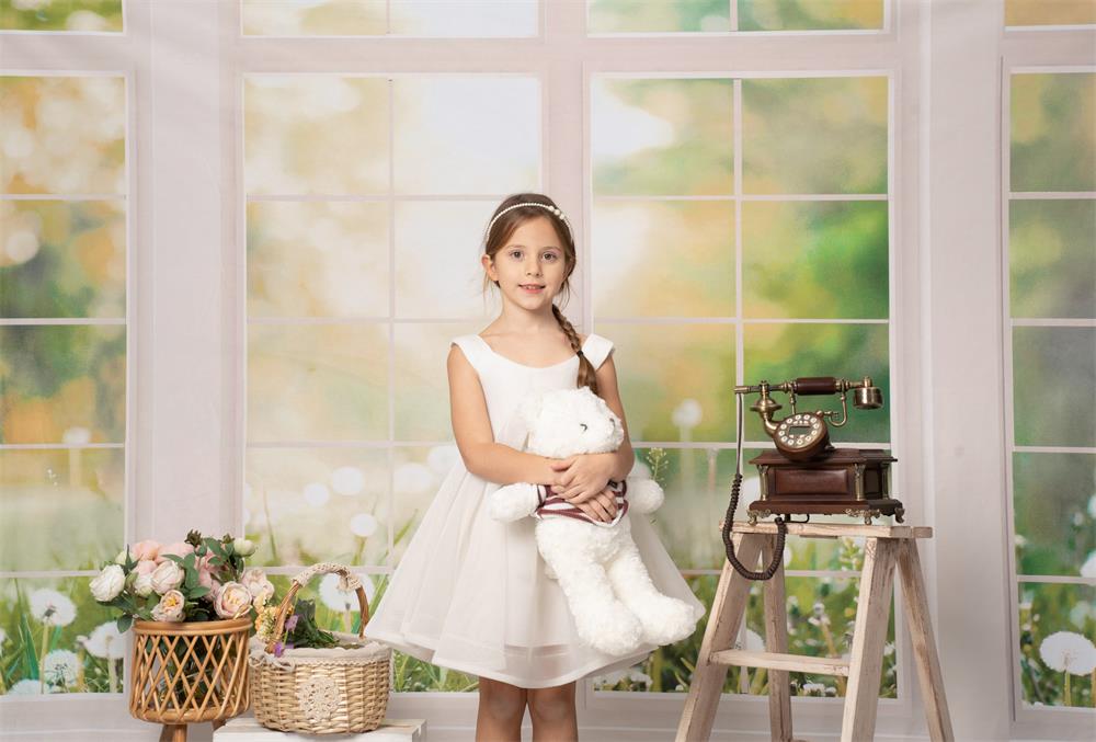 Kate Fenster Hintergrund Frühling Sommer Garten von Emetselch - Kate Backdrop.de