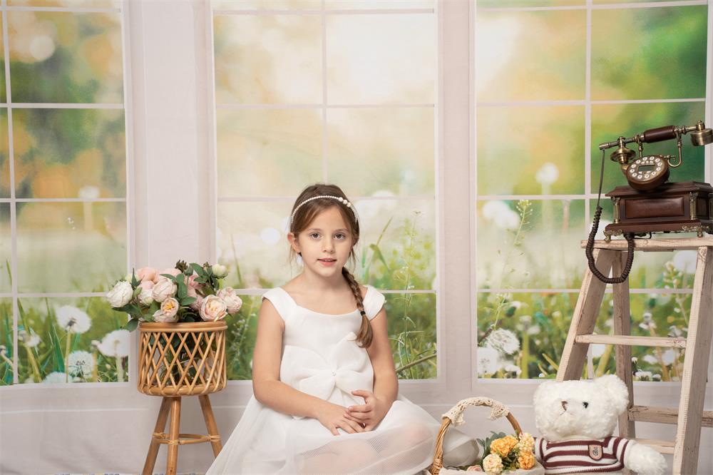 Kate Fenster Hintergrund Frühling Sommer Garten von Emetselch - Kate Backdrop.de