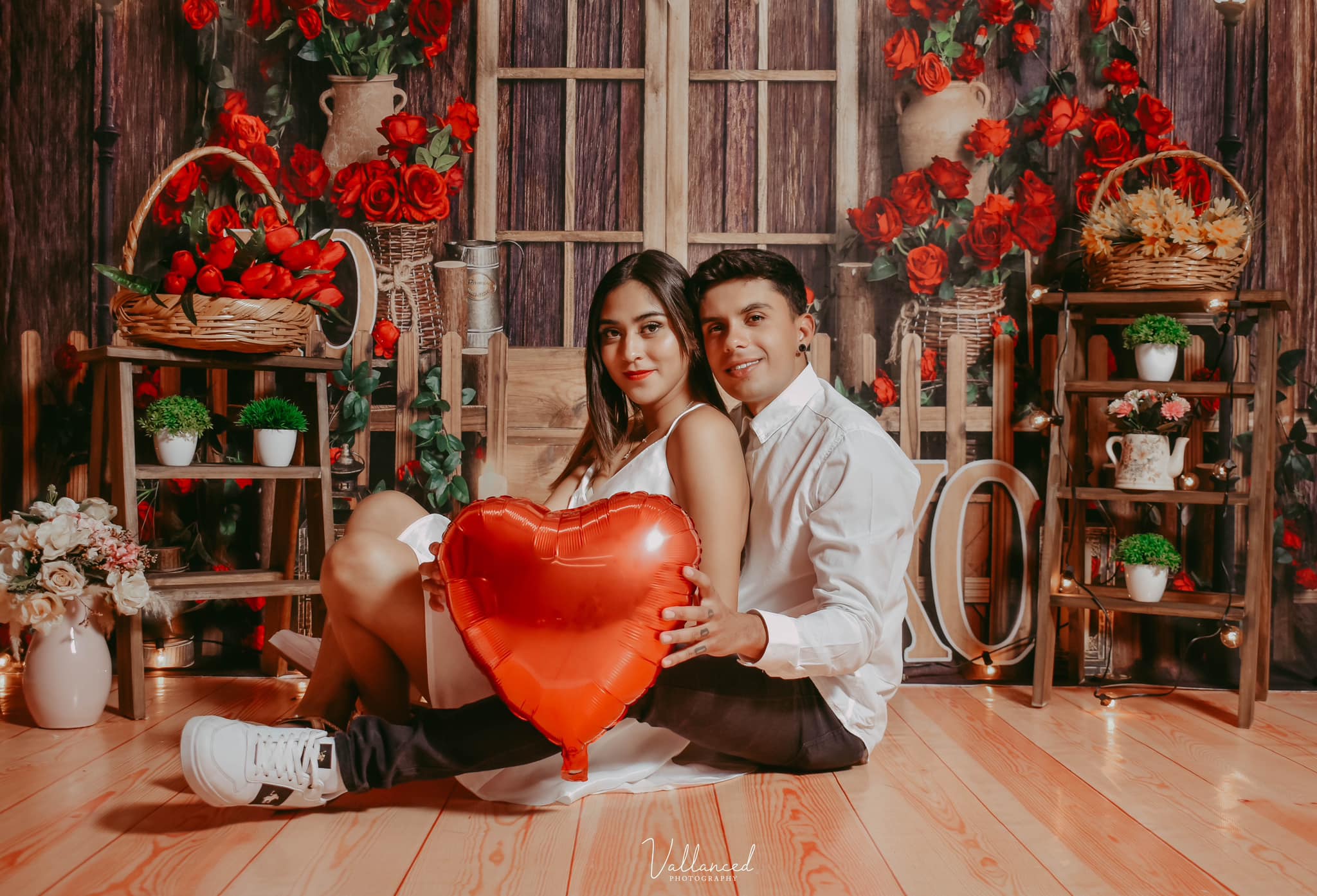 Kate Valentinstag Hintergrund Rose Holz Braun von Emetselch - Kate Backdrop.de