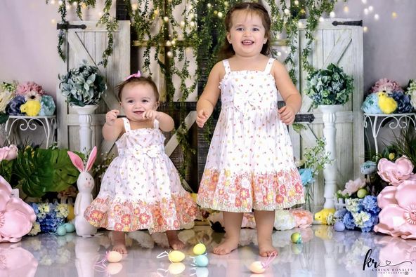 Kate Ostern Blumen Küken Hintergrund von Mandy Ringe Photography - Kate Backdrop.de