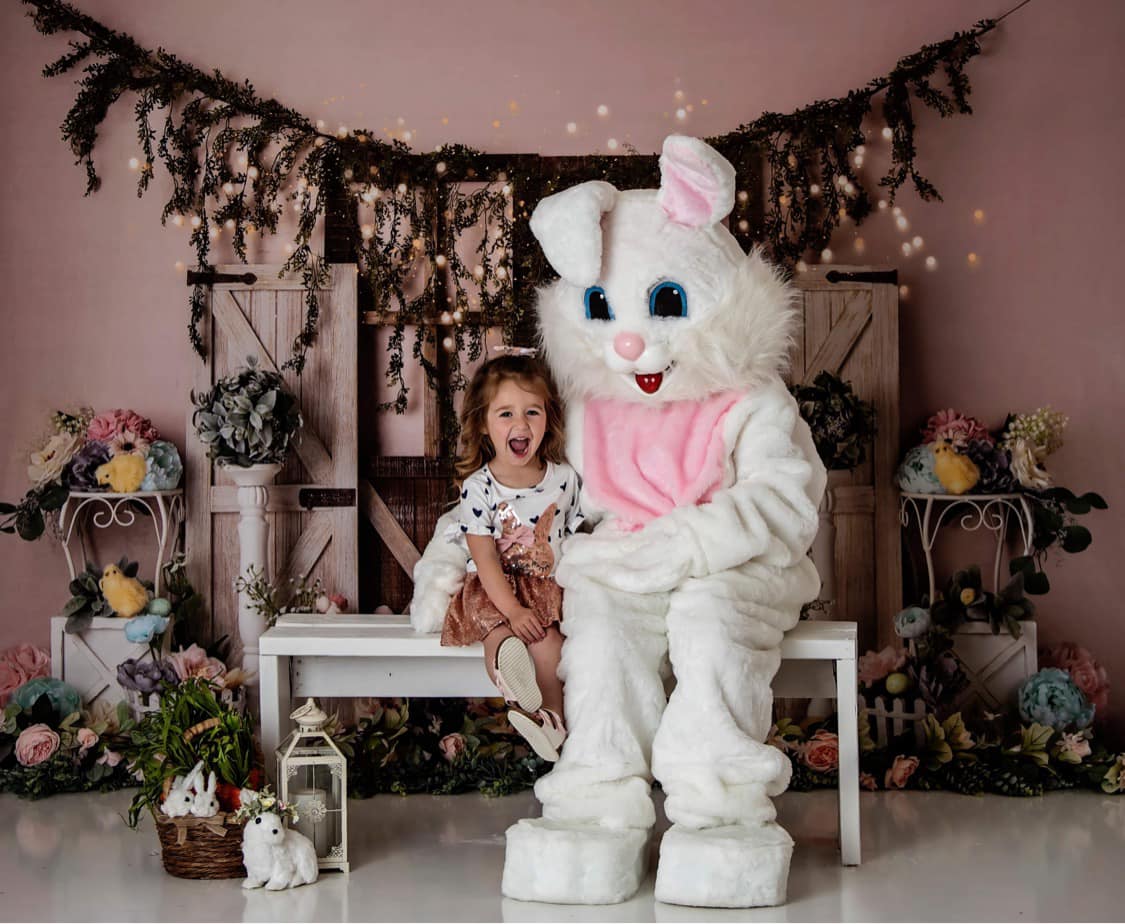 Kate Ostern Blumen Küken Hintergrund von Mandy Ringe Photography - Kate Backdrop.de