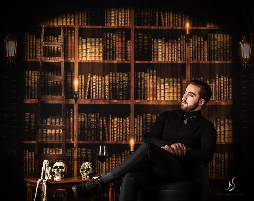 Kate Bücherregal Hintergrund Buch Bibliothek Schule für Fotografie - Kate Backdrop.de