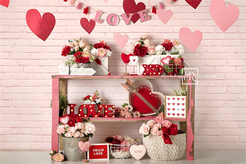 Kate Valentinstag Liebe Hintergrundbild Herz von Mandy Ringe Photography - Kate Backdrop.de
