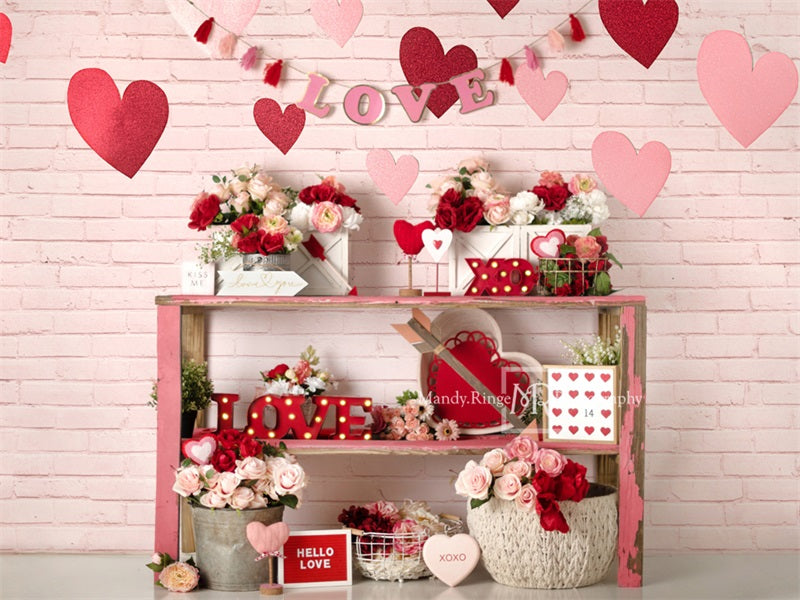 Kate Valentinstag Liebe Hintergrundbild Herz von Mandy Ringe Photography - Kate Backdrop.de