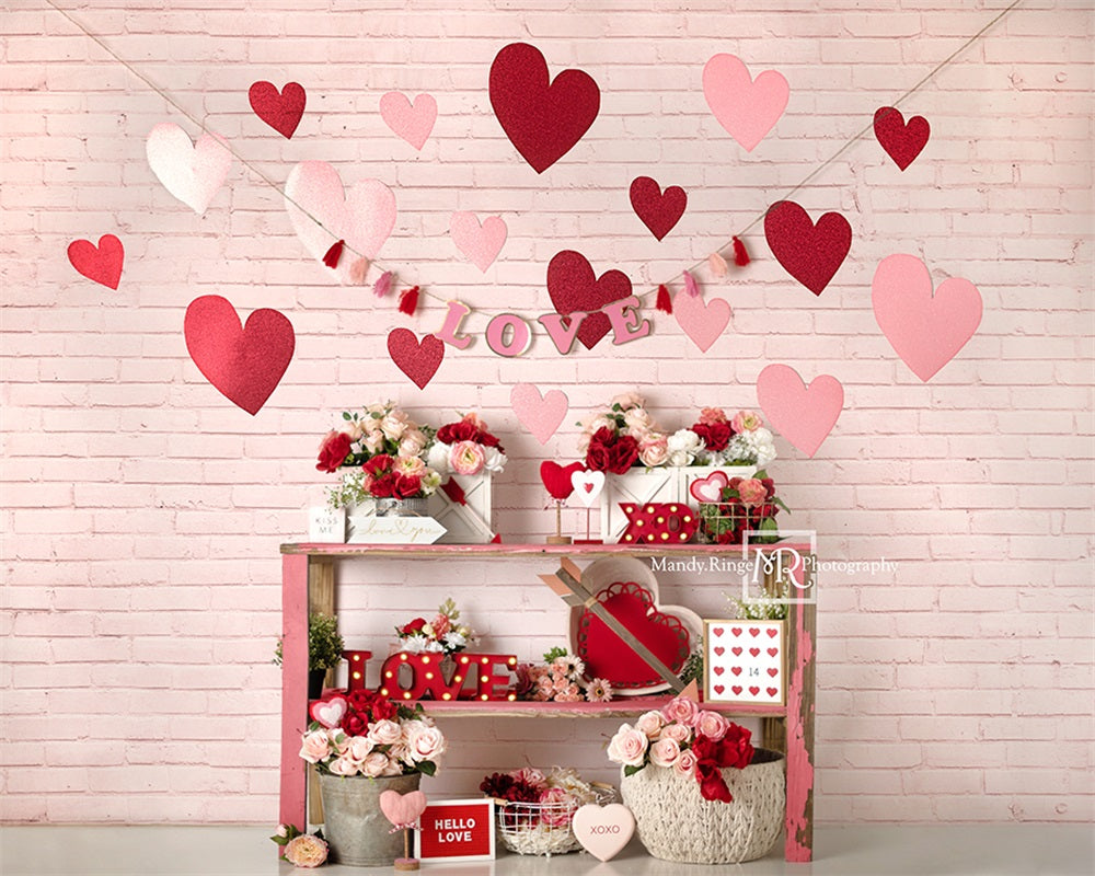Kate Valentinstag Liebe Hintergrundbild Herz von Mandy Ringe Photography - Kate Backdrop.de
