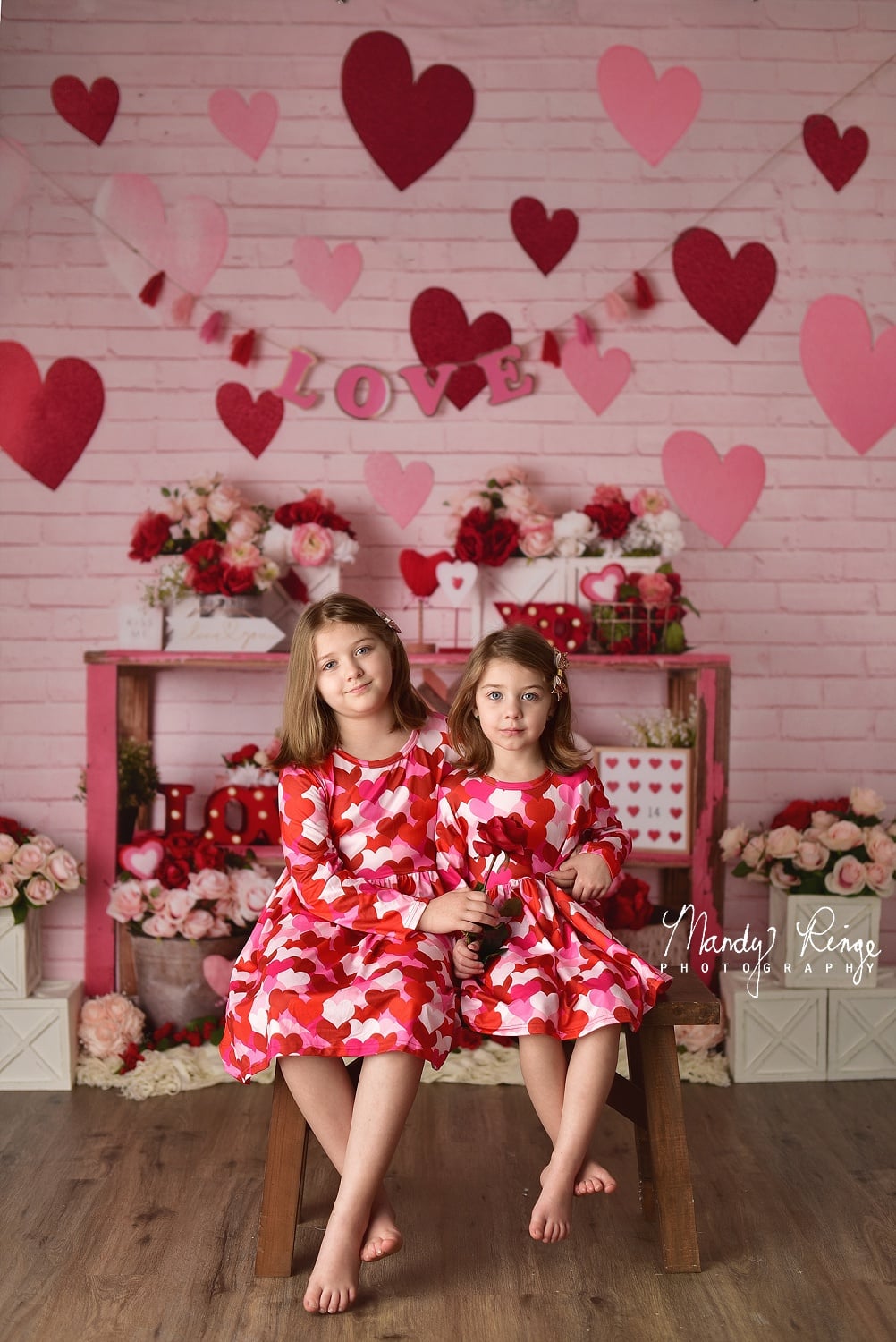 Kate Valentinstag Liebe Hintergrundbild Herz von Mandy Ringe Photography - Kate Backdrop.de