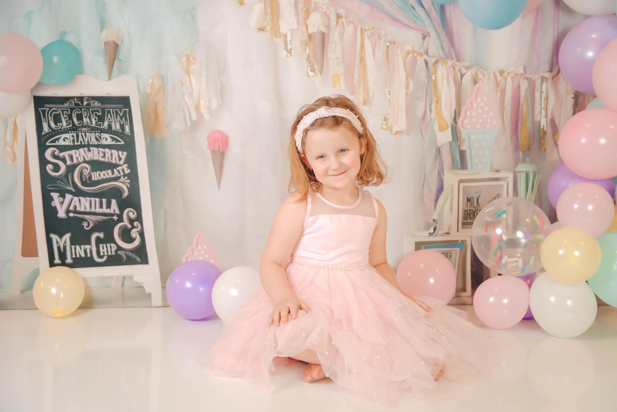 Kate Geburtstag Luftballons Vorhang Party Hintergrund von Mandy Ringe Photography - Kate Backdrop.de