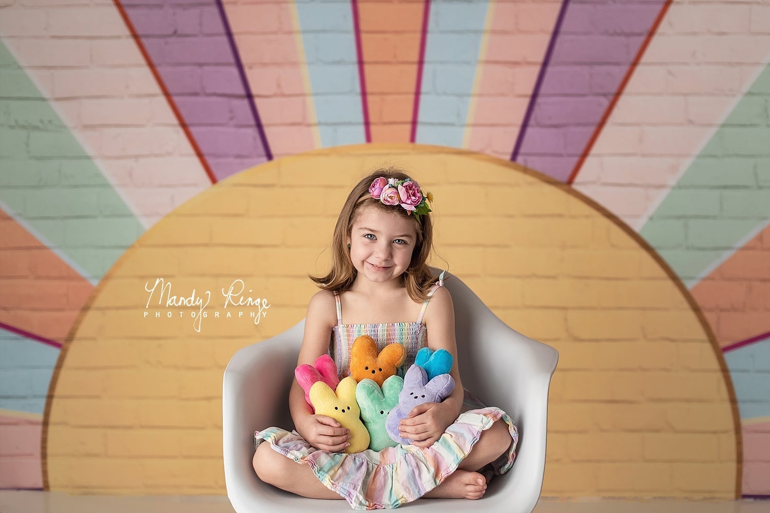 Kate Regenbogen Geburtstag Mädchen Hintergrund von Mandy Ringe Photography - Kate Backdrop.de