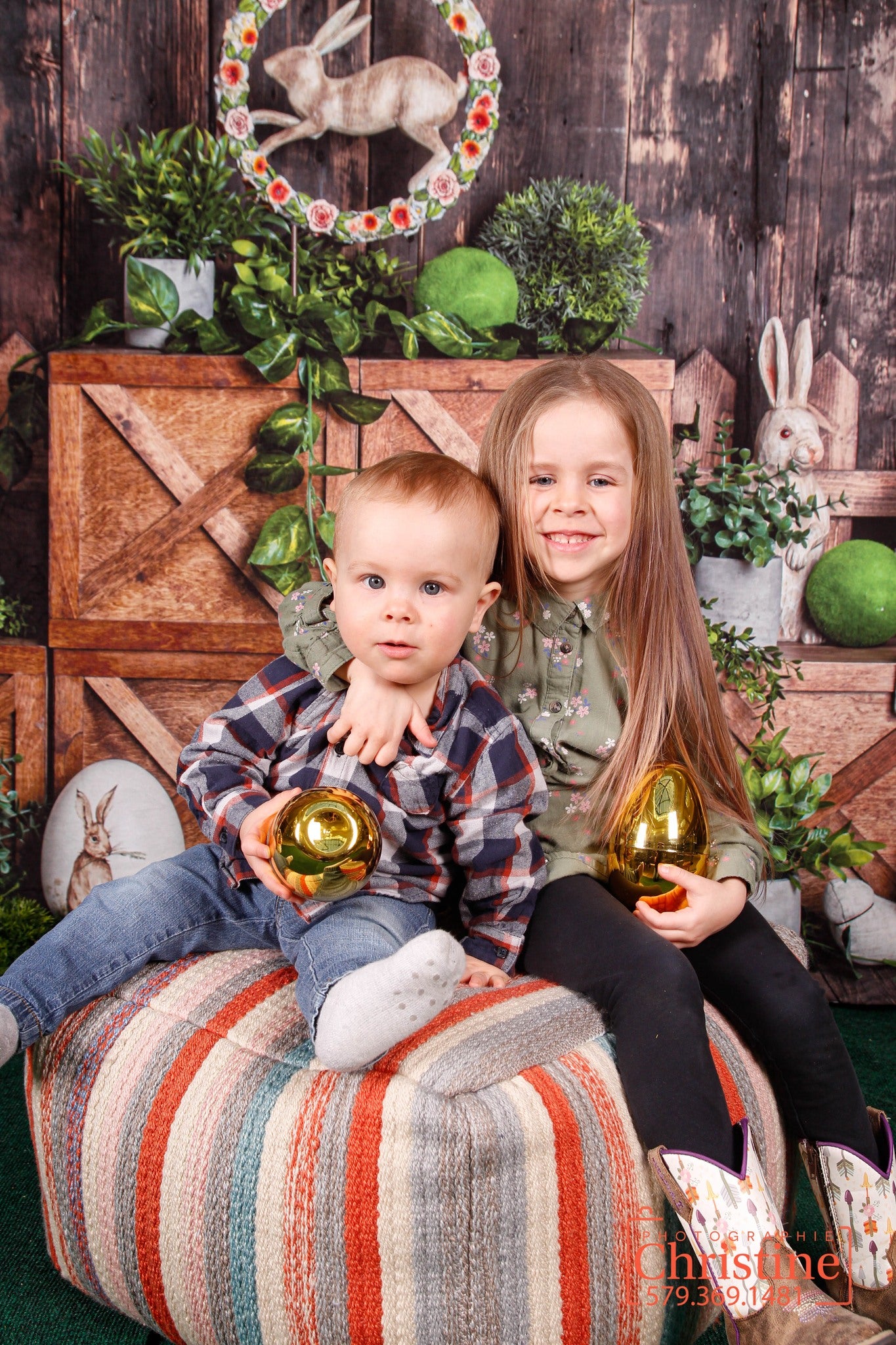 Kate Frühling Ostern Hintergrund Dunkles Holz Cake Smash von Rose Abbas - Kate Backdrop.de